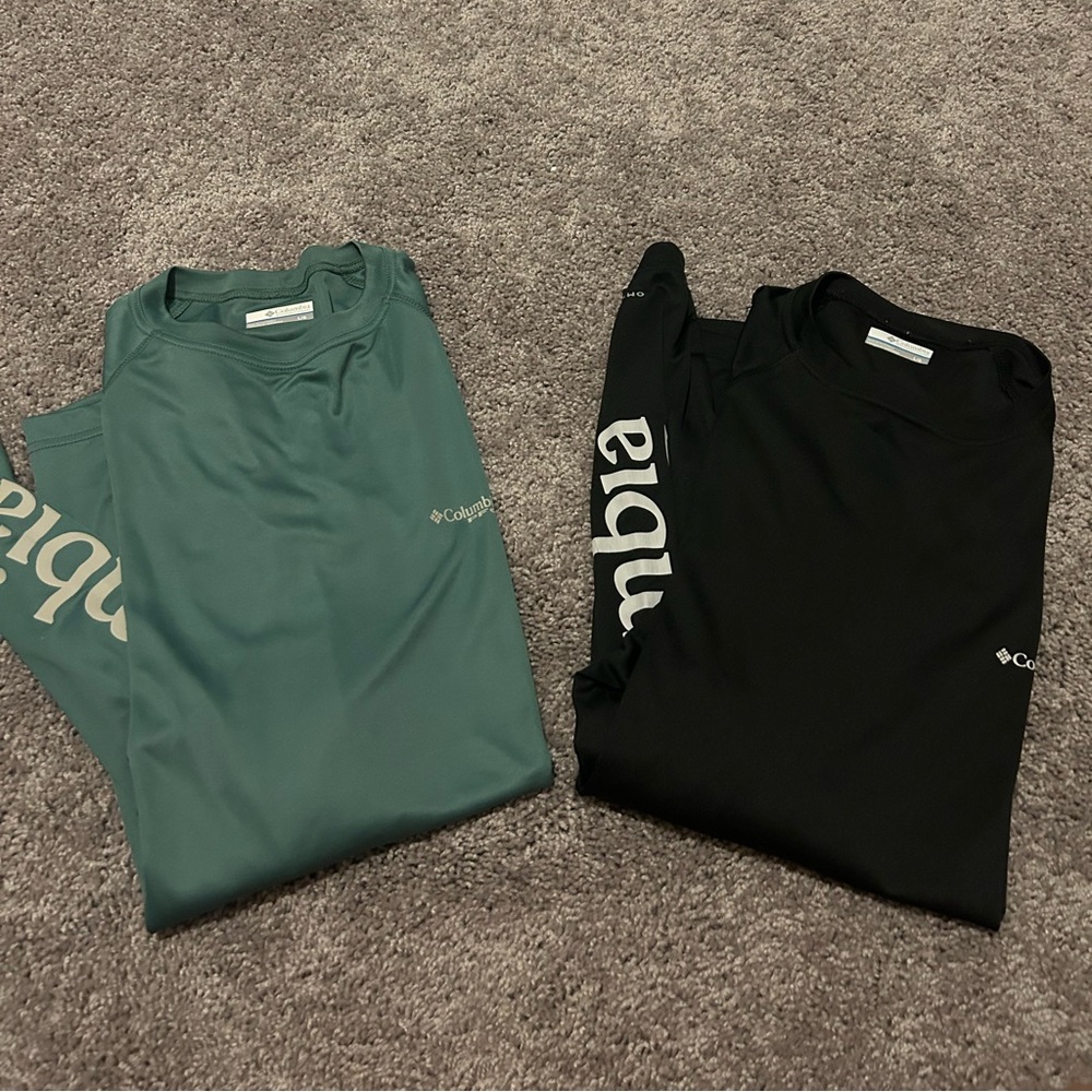 2 Mens long sleeve fishing shirts